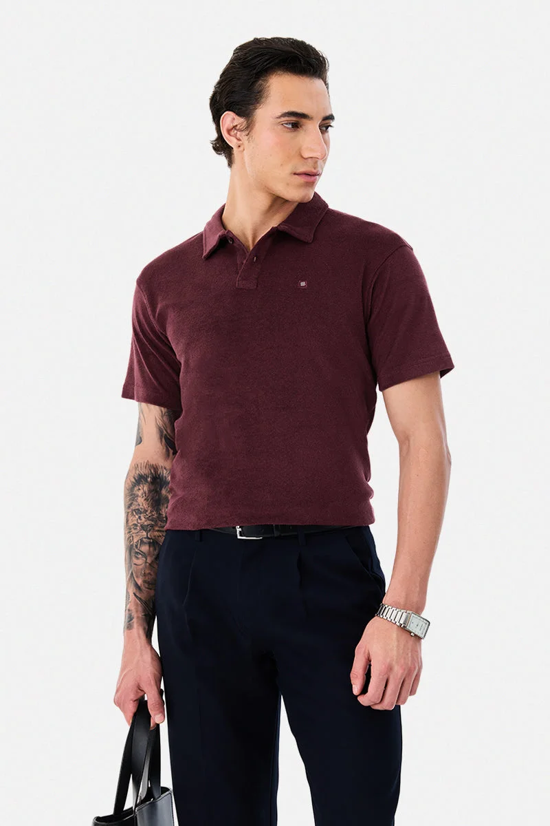 SNITCH Cotton Blend Polo Regular Fit T-Shirt